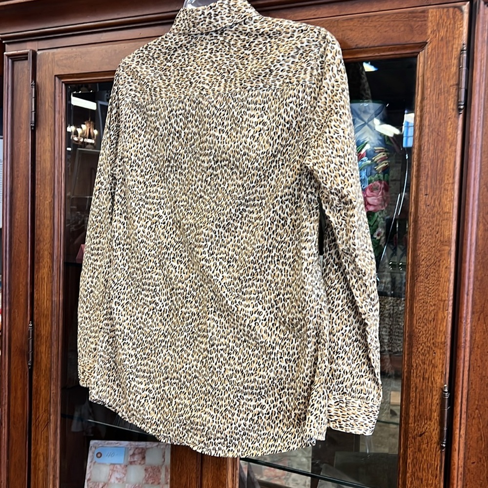 J. McLaughlin Leopard Print Button-Up Shirt (Size S)​ - Picture 7 of 7